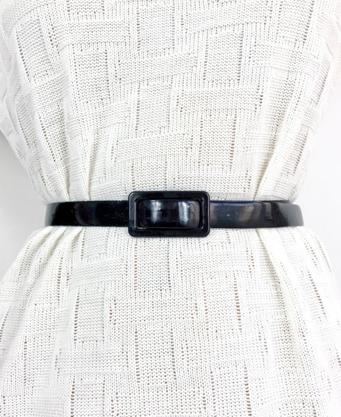 70s/80s vinyl belt with a matching plastic buckle 💌 FREE SHIPPING