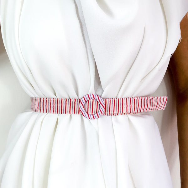 70s vintage striped waist belt 💌 FREE SHIPPING