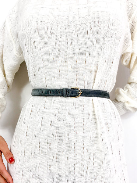 80s vintage thin velvet waist belt 💌 FREE SHIPPING