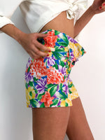 80s vintage high waist shorts, matching belt