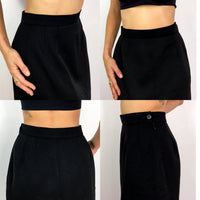 80s vintage Yves Saint Laurent wool pencil skirt